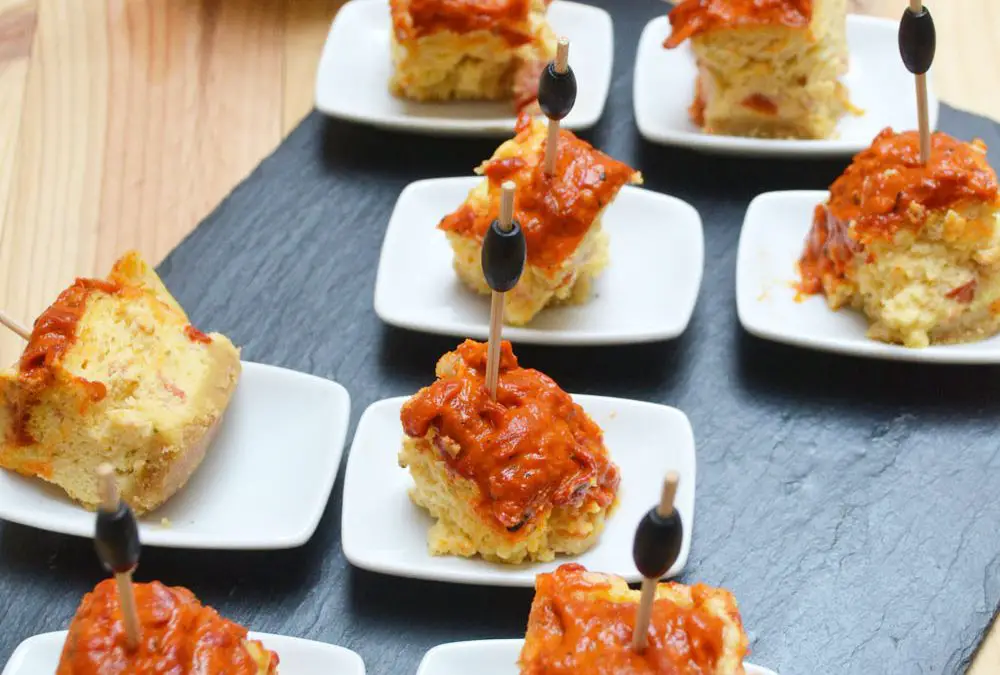 Mini cheesecake Ajvar